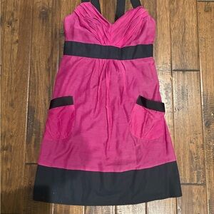 Buffalo David Bitton Strapless Pink and Black Dress